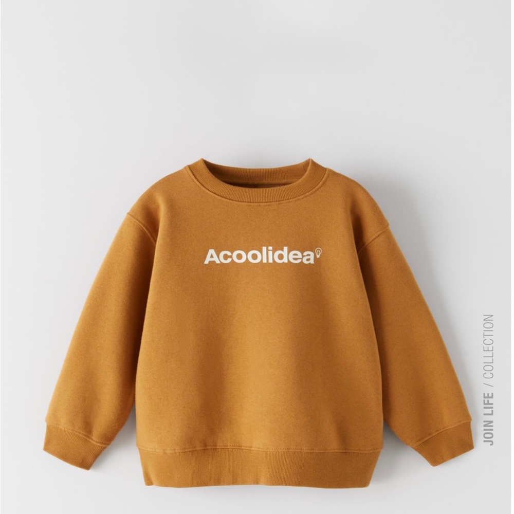ZARA Kids Acoolidea Brown Sweatshirt Size 7
